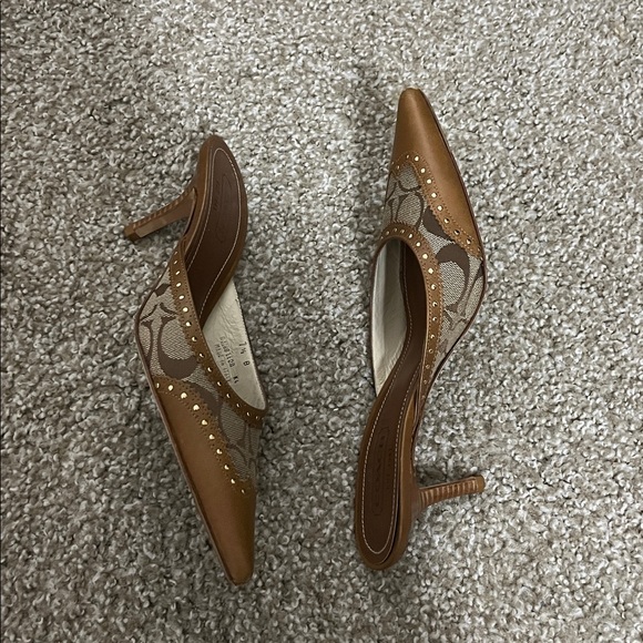 Coach kitten mule heels - Picture 2 of 6